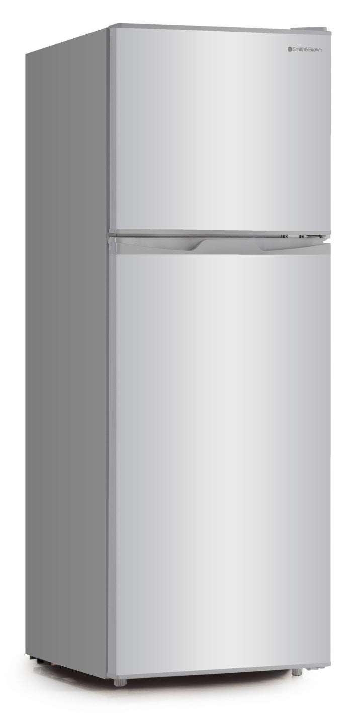 Lodówka z zamrażarką na górze 125cm 132L Smith&Brown SFTF-111-SE3 srebrna