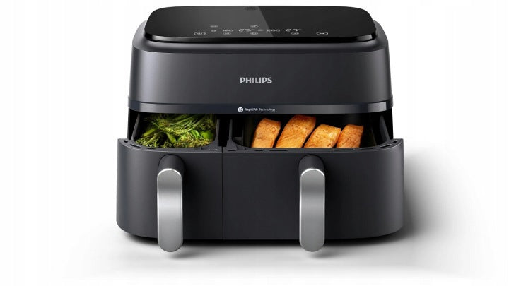 Philips Dwukomorowa frytkownica beztłuszczowa airfryer Philips Ovi 9L 2750W NA352