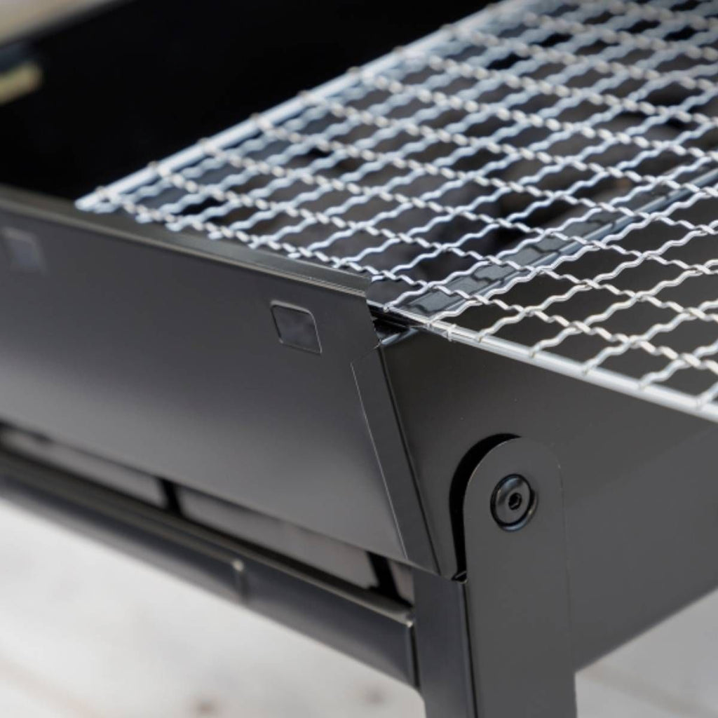 Innovagoods przenośny składany grill węglowy 35x27 cm dla 2 osób (żelazny)