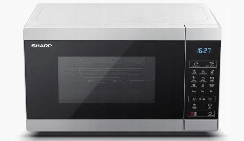 KUCHENKA MIKROFALOWA SHARP MIKROFALÓWKA YC-MG02E SREBRNA 800W 20L