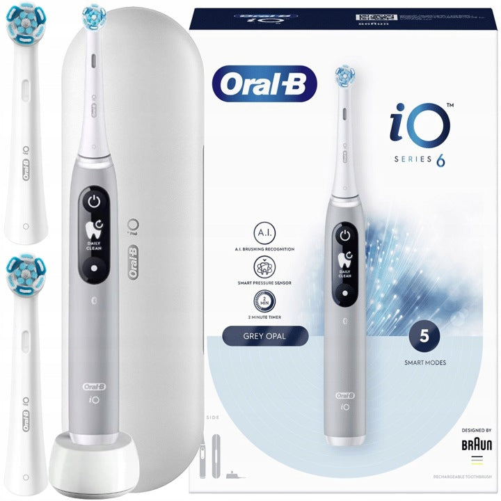 Oral-B Szczoteczka magnetyczna elektryczna Oral-B iO6 Grey Opal