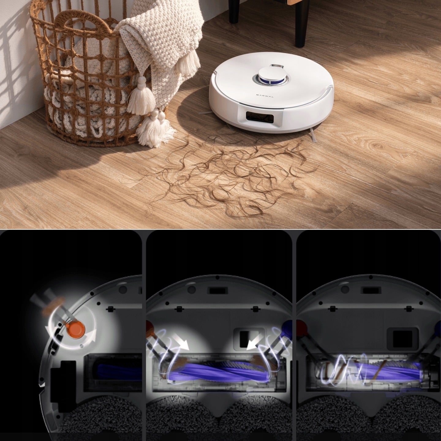 Robot sprzątający mopowanie Narwal Freo Z10 15Kpa antyplątaninowa mopujący