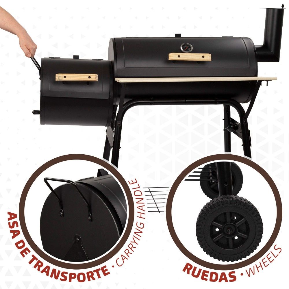Aktywny grill węglowy i wędzarnia