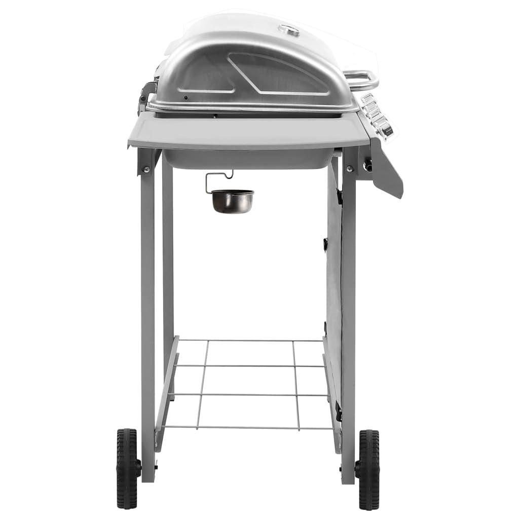 Grill gazowy Vidaxl 4-palnikowy, srebrny
