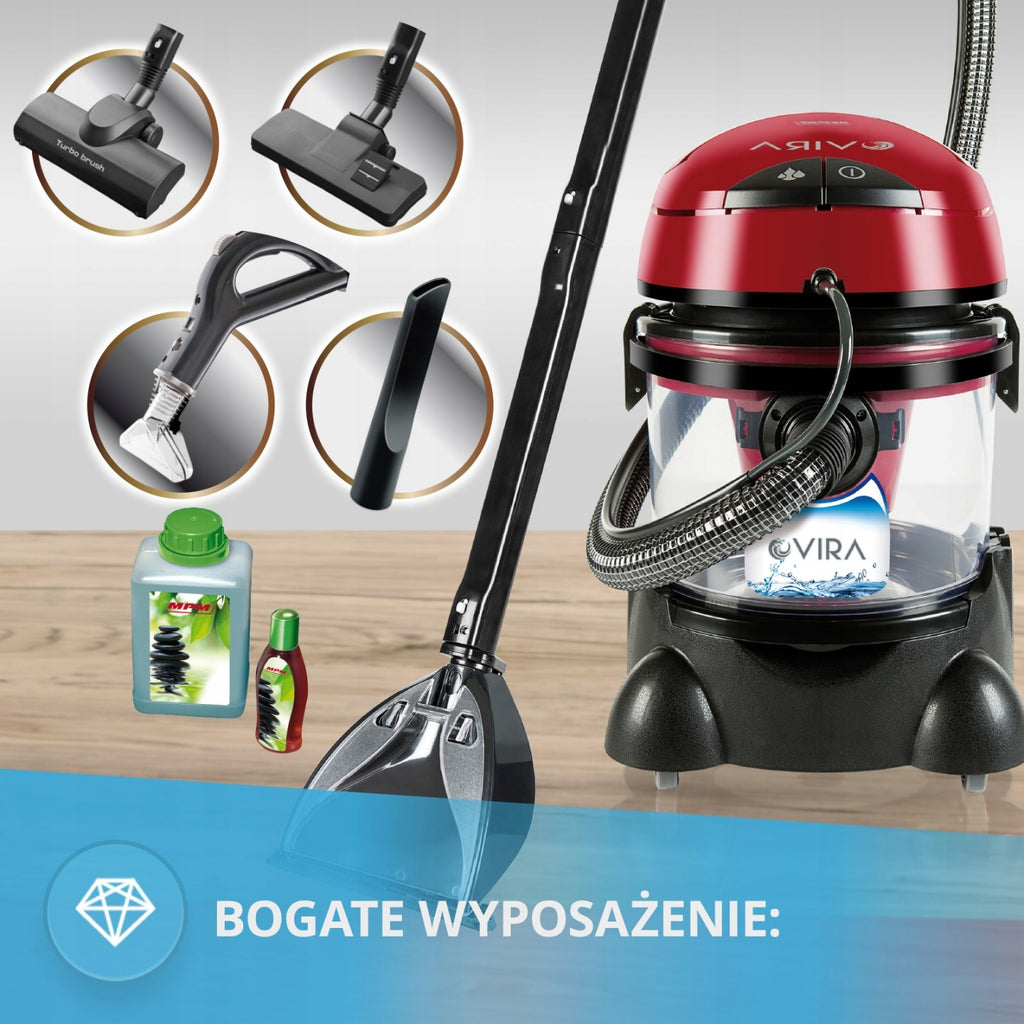 Odkurzacz piorący wodny Vira MPM MOD-22 Zbiornik na wodę 10L 2400W