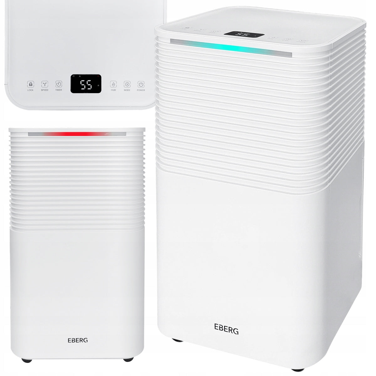 Osuszacz powietrza EBERG RICO pochłaniacz 12l/24h +WiFi +TIMER +higrostat