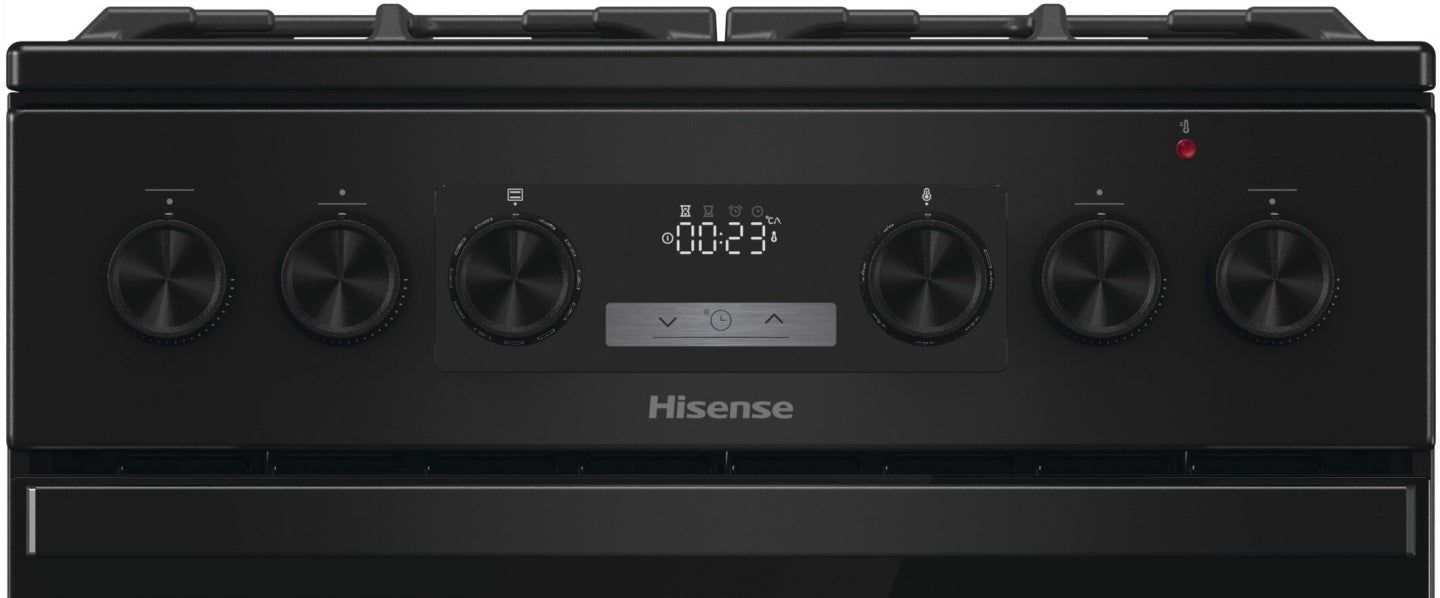 Kuchnia gazowa HISENSE HKS5D71BMPF Air Fry, program Pizza, 50 cm czarna