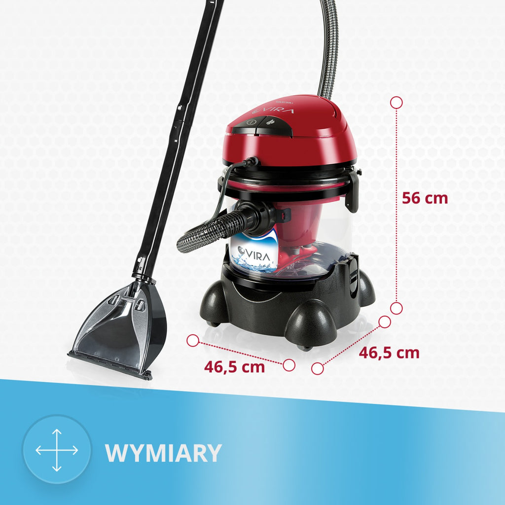 Odkurzacz piorący wodny Vira MPM MOD-22 Zbiornik na wodę 10L 2400W