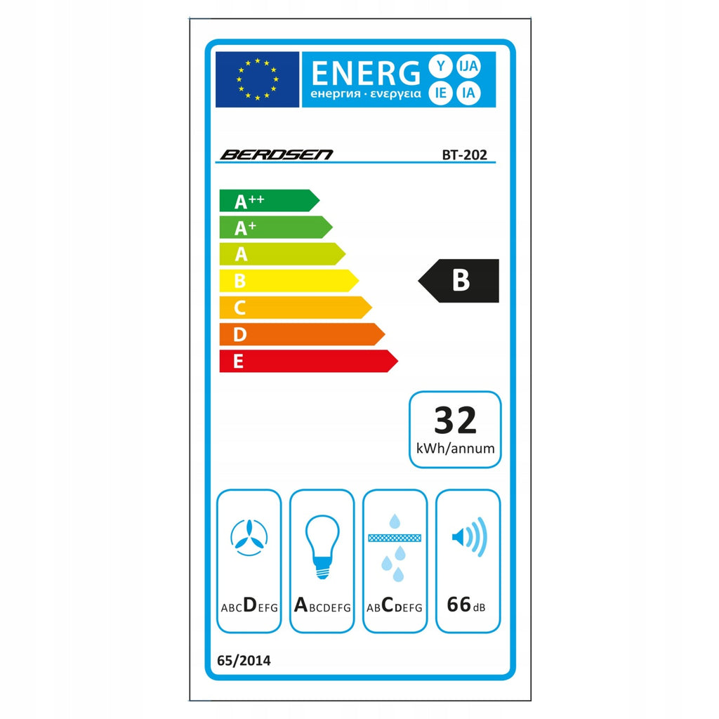 OKAP KUCHENNY 60cm KOMINOWY LED BT-202 BERDSEN