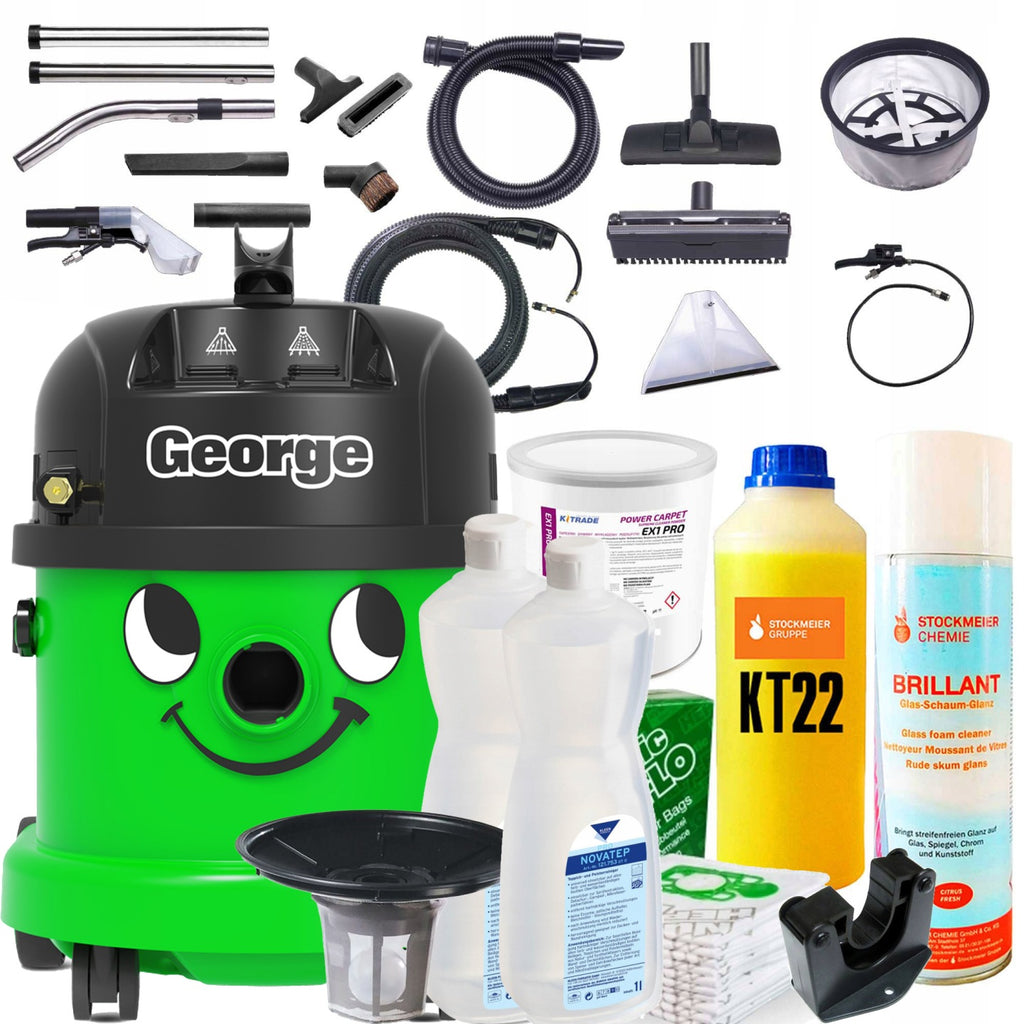 MOCNY ODKURZACZ PIORĄCY NUMATIC GEORGE GVE370-2 do tapicerki dywanów 4w1