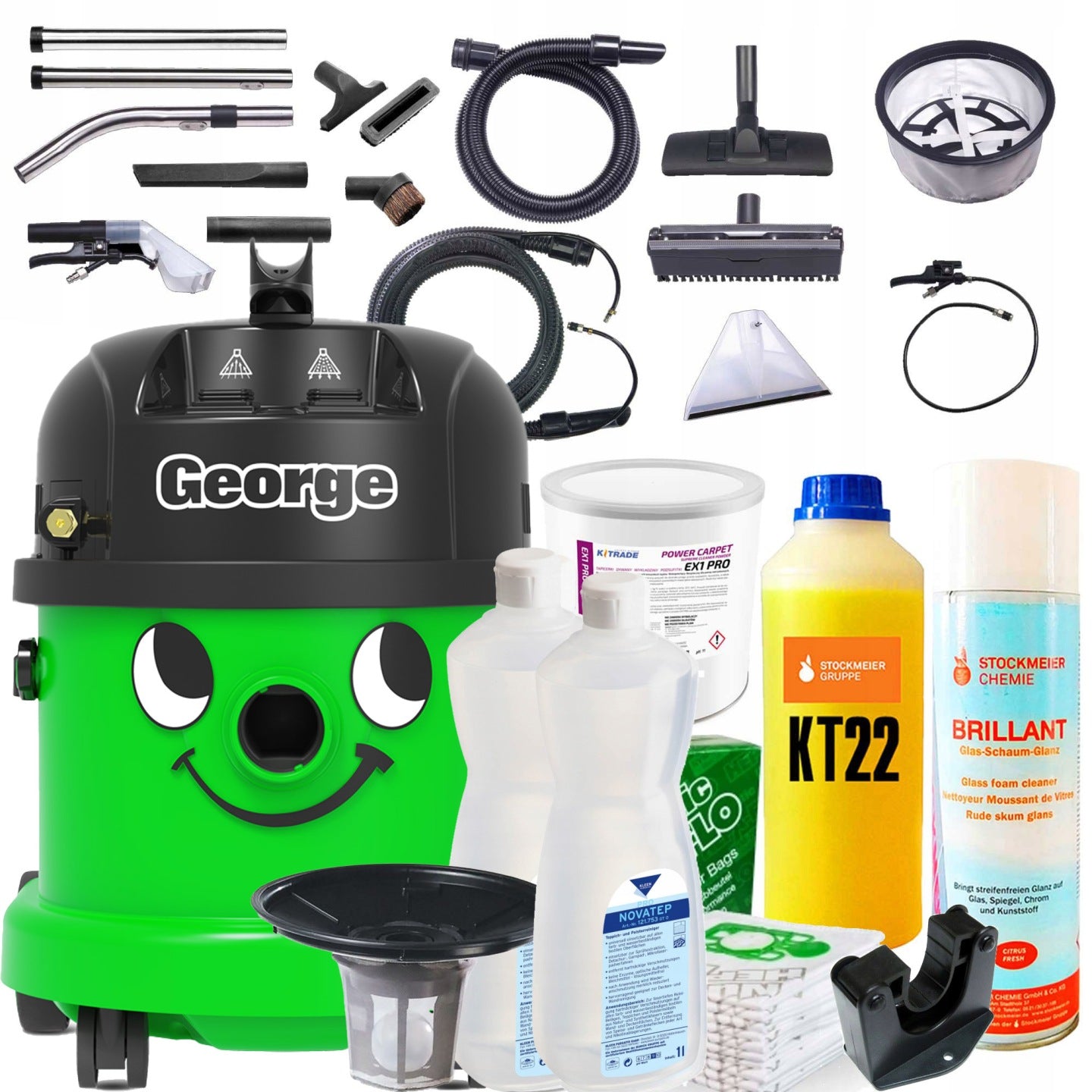 MOCNY ODKURZACZ PIORĄCY NUMATIC GEORGE GVE370-2 do tapicerki dywanów 4w1