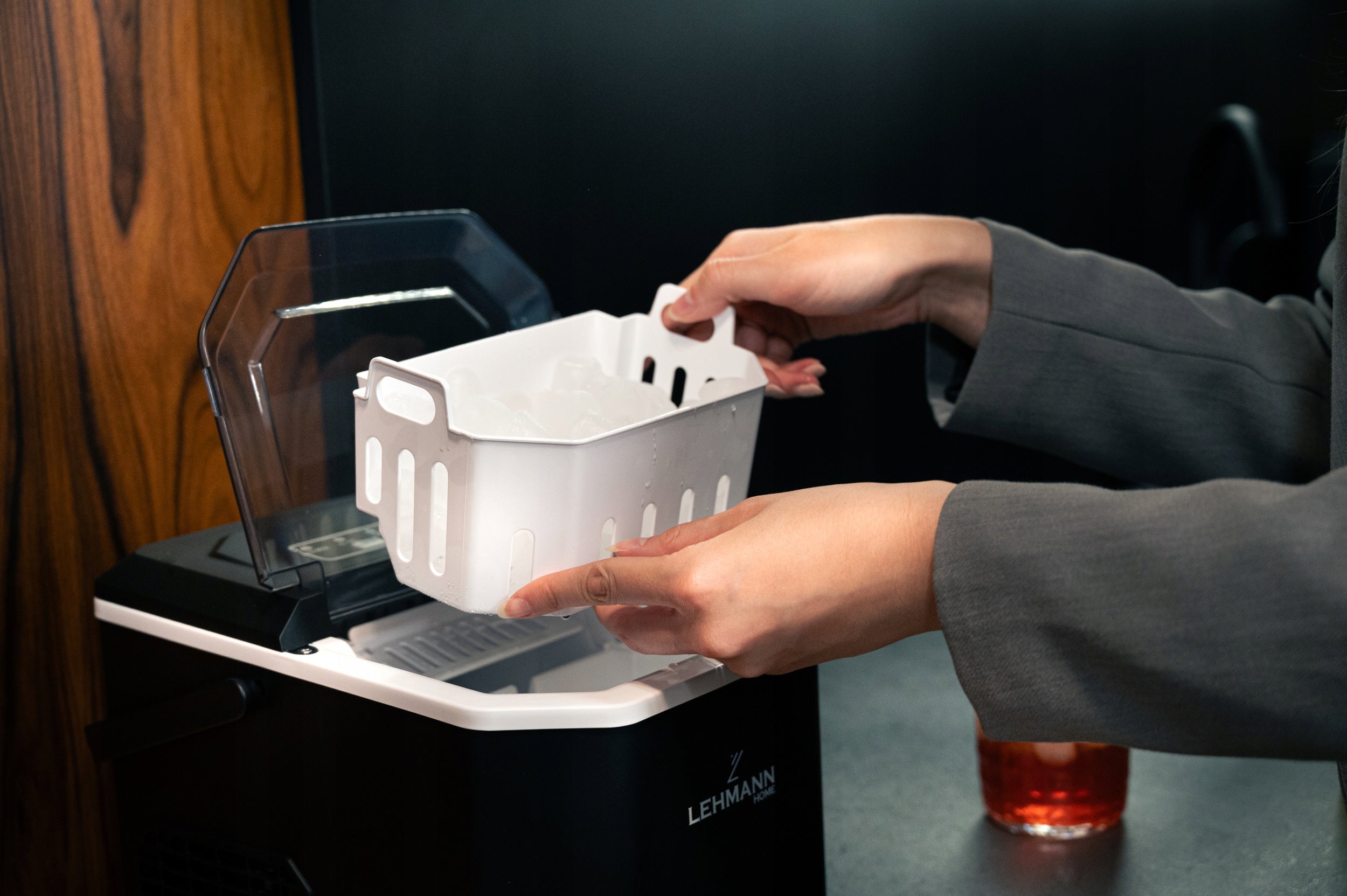 Kostkarka do lodu ICE wydajna szybka cicha maszyna do kostek 12kg +łopatka