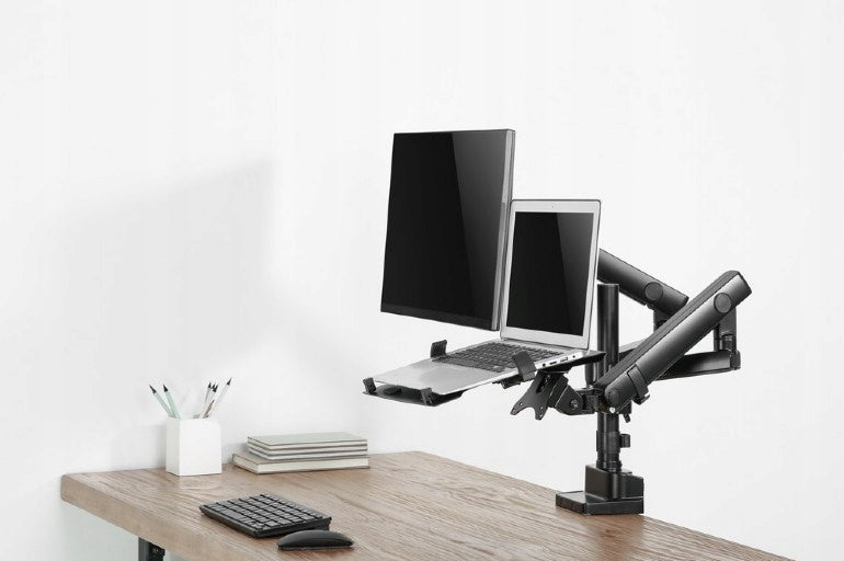 REGULOWANY UCHWYT NA MONITOR i LAPTOPA 15,6 Ramię gazowe VESA