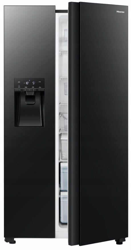 Lodówka HISENSE RS694N4GBE Side by side Kostkarka