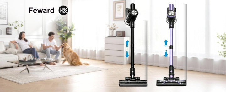 JIGOO ODKURZACZ BEZPRZEWODOWY PIONOWY BEZWORKOWY ELEKTROSZCZOTKA LED H28 500W