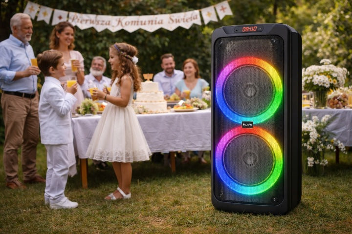 Blow GŁOŚNIK BLUETOOTH PRZENOŚNY BEZPRZEWODOWY DUŻY MIKROFON KARAOKE 280W