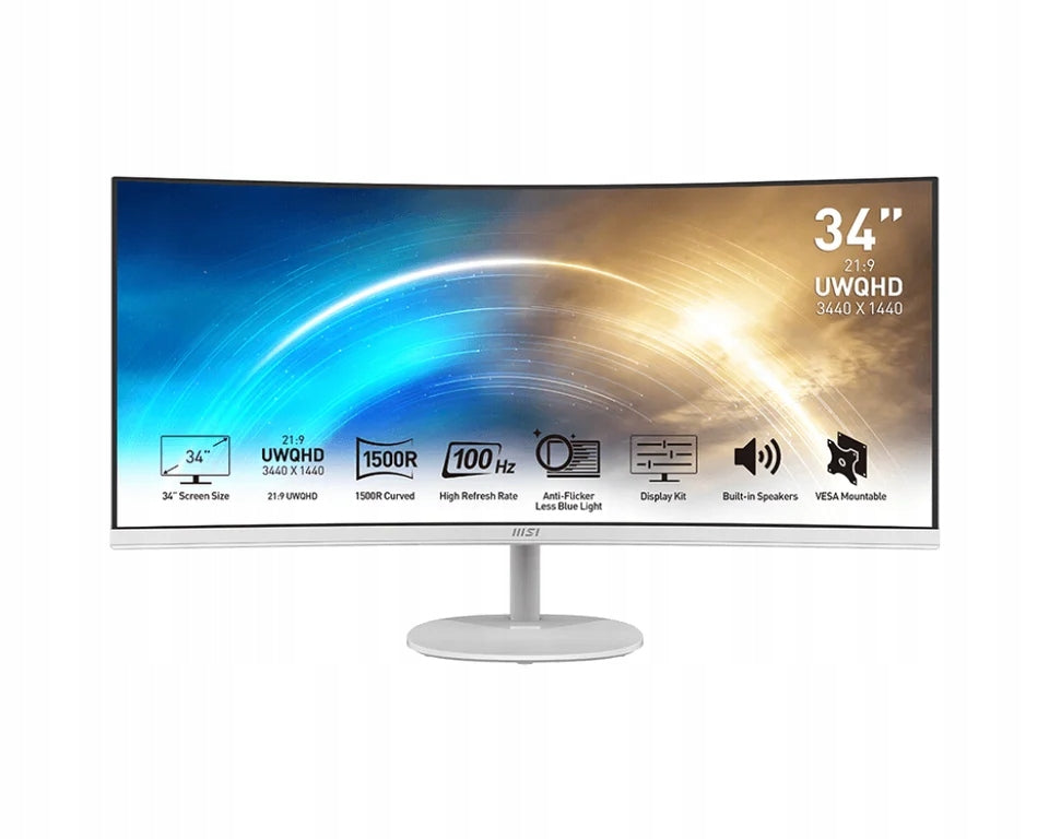 MSI Monitor LED MSI MP341CQW 34 3440 x 1440 px VA