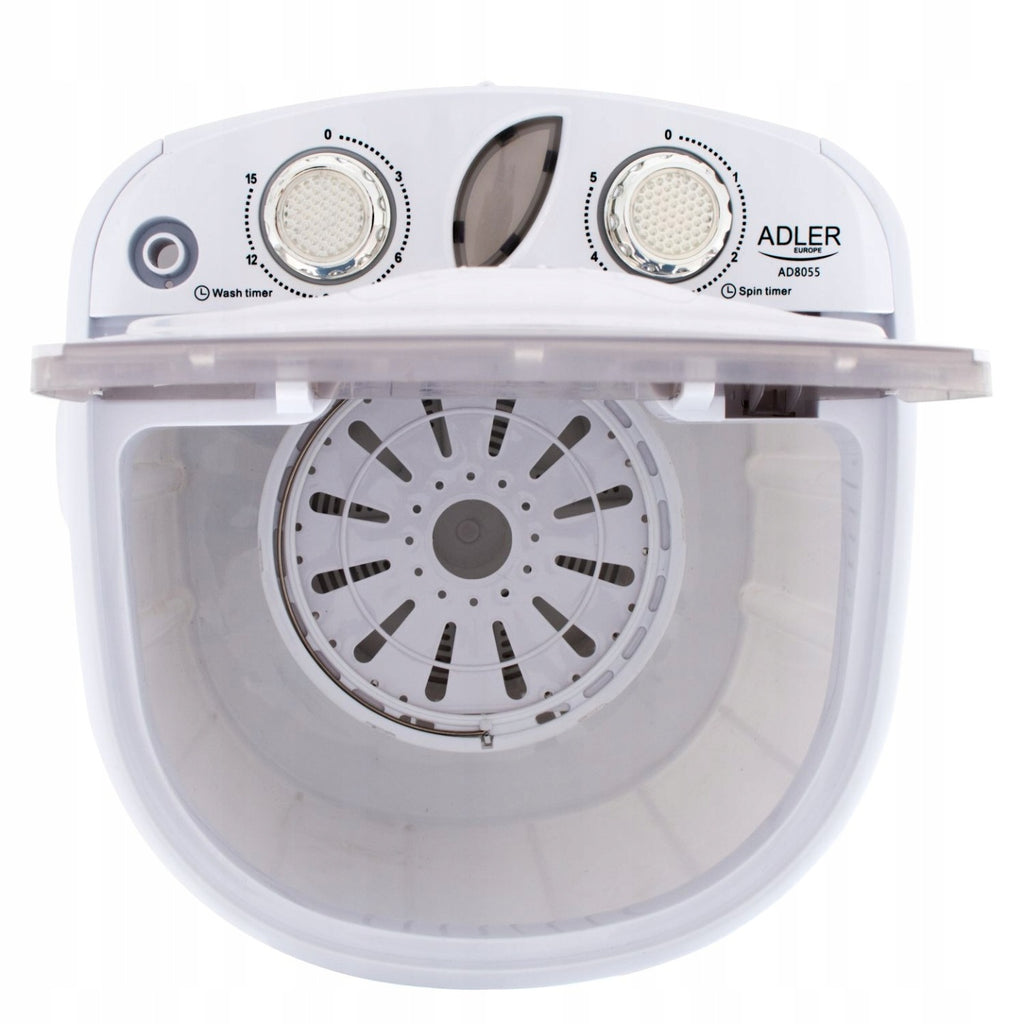 ADLER MINI PRALKA TURYSTYCZNA 3kg Z WIRÓWKĄ 1kg 2w1 DOMOWA TURYSTYCZNA NA DZIAŁKĘ
