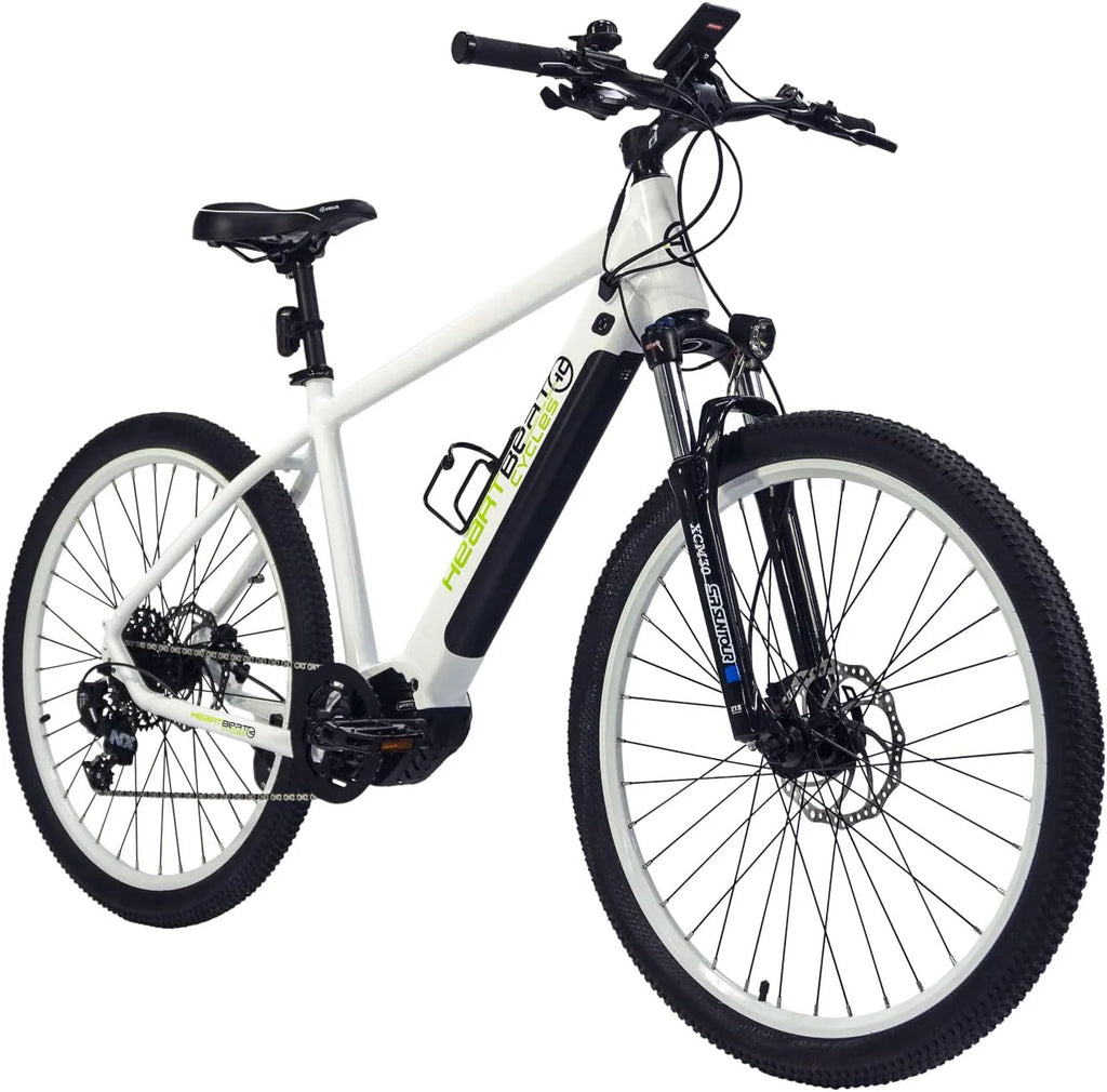 Highphoria Elektrofahrrad Erwachsene, 250W 25 km/h E-Bike mit Batterie, Starker Motor, Kettenschaltung, E-Mountainbike mit Hydraulische Federgabel Pedelec für Damen & Herren