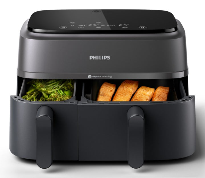 Philips Dwukomorowa frytkownica beztłuszczowa airfryer Philips Ovi 9L 2750W NA352