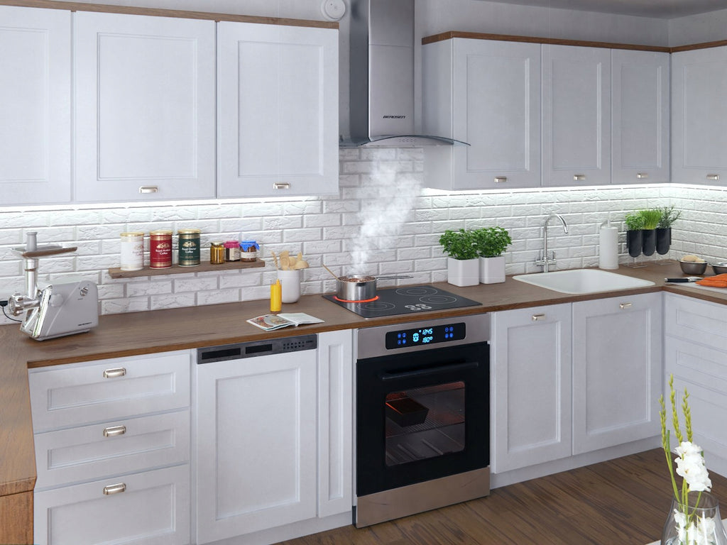OKAP KUCHENNY 60cm KOMINOWY LED BT-202 BERDSEN