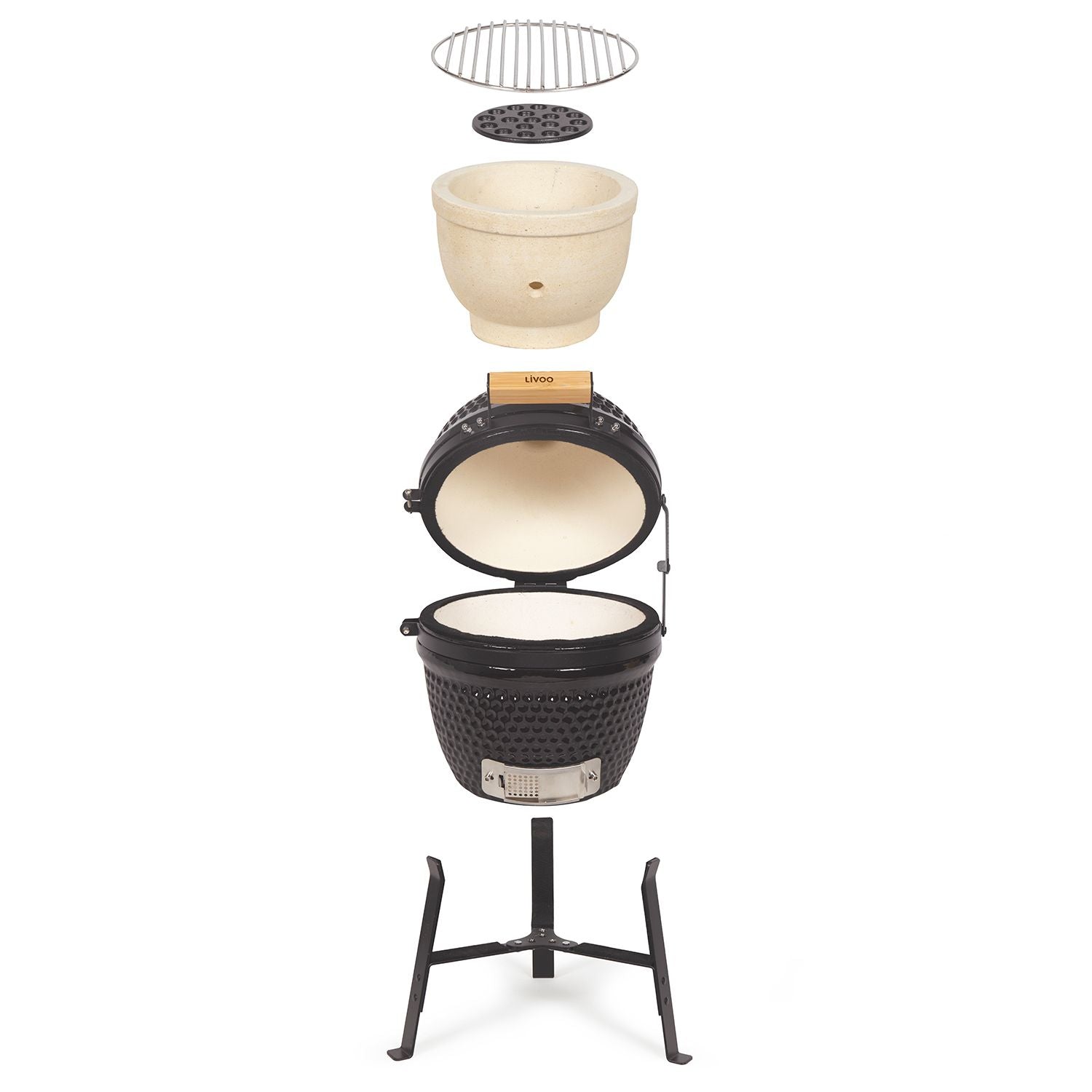 Grill węglowy ceramiczny Livoo 27 cm - Doc283