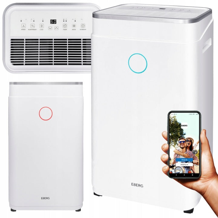 EBERG Osuszacz powietrza EBERG RICO pochłaniacz 12l/24h +WiFi +TIMER +higrostat