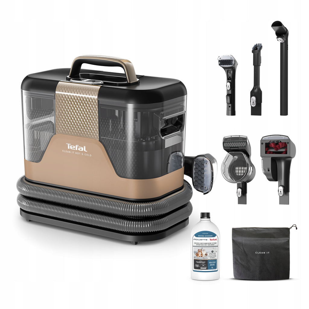Odkurzacz piorący do tapicerki dywanów Tefal Clean It Hot&Cold IZ7021 1150W