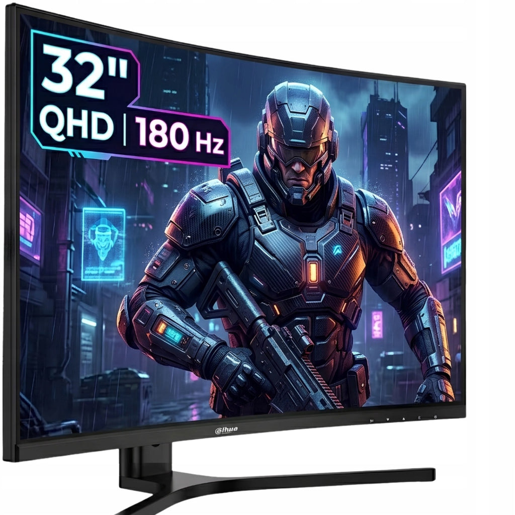 Dahua Monitor Gamingowy Zakrzywiony LED DAHUA 32 Cale QHD 180HZ 1MS DP VA HDR10+